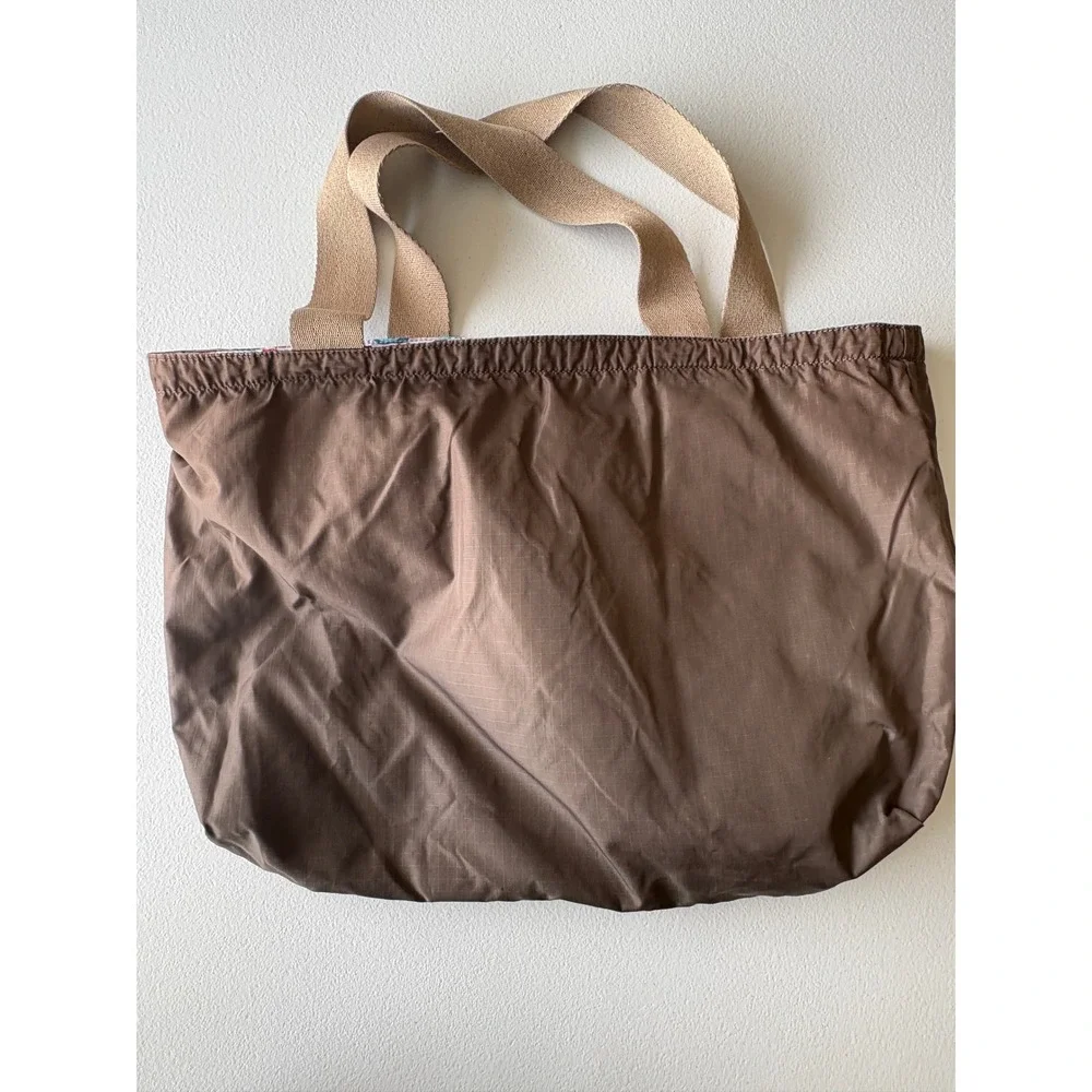 LeSportsac Hawaii Tote Bag Brown Multicolor Nylon